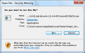 CameraWindow does not run (Windows 10)