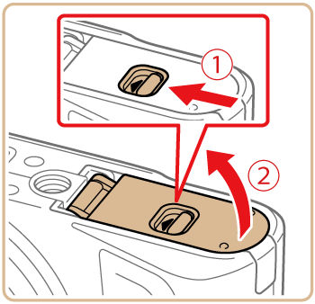 Using a USB cable to charge the camera's battery (PowerShot SX720 HS)