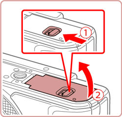 Using a USB cable to charge the camera's battery (PowerShot Using a USB cable to charge the camera's battery (PowerShot