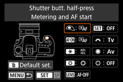 Customizing Controls (Assigning Different Functions to Controls) (EOS 80D)