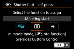 Customizing Controls (Assigning Different Functions to Controls) (EOS 80D)