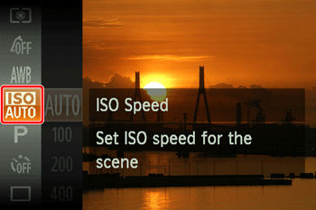Setting ISO Speed (PowerShot SX620 HS)