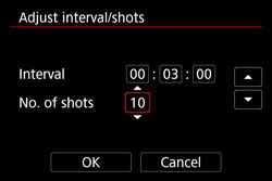Interval Timer Shooting (EOS 5D Mark IV)