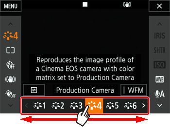Using Looks (Settings that affect the image) (XC15)