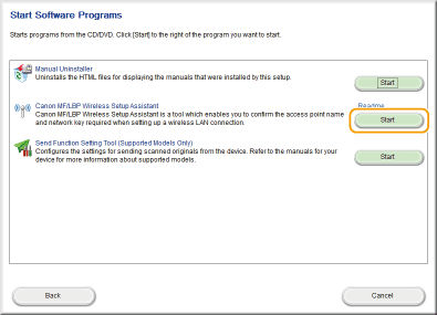 Using Wireless Setup Assistant to check the network information - D570