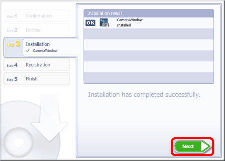 Installing the CameraWindow software to send MP4 movies and photos