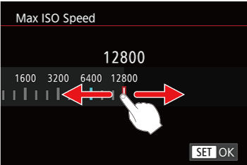 Setting the ISO speed (PowerShot G9 X Mark II)