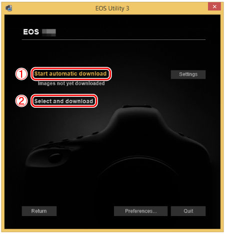 Using EOS Utility 3.x to Send Images to a Computer (Wi-Fi Function ...