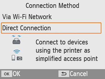 Printing from an iPhone (Wi-Fi Function / Direct Connection) (SELPHY ...