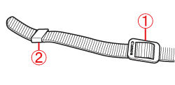 Attaching the Camera Strap (EOS R, EOS RP)