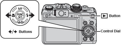 Procedure for playing back movies PowerShot G10 and G11.