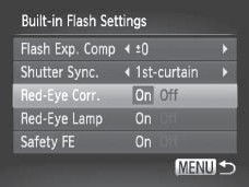Procedure for setting the flash modes PowerShot G12.