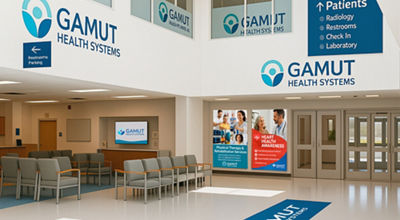 logos displayed on wall