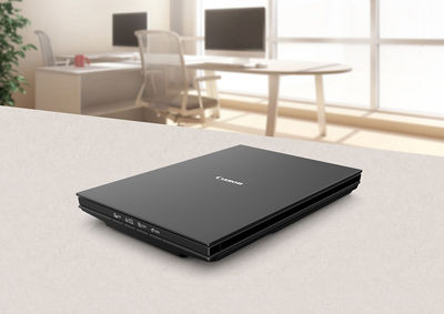 Canon photo scanner on countertop