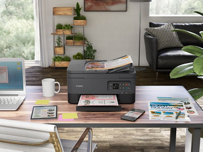 Canon Pixma printer on desk