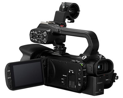 Canon XA65 Camcorder - 3Q Back With Screen Open 
