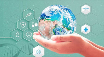 hands holding a globe