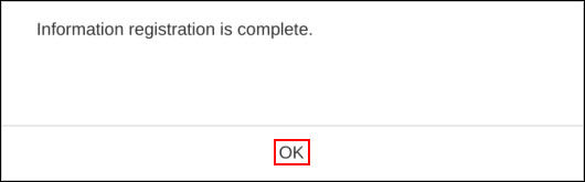 Select OK (outlined in red)