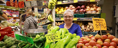 woman at market