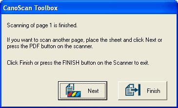 Using the scanner push-buttons (8600F)