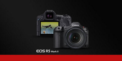 EOS R5 Mark II - Front and Back View