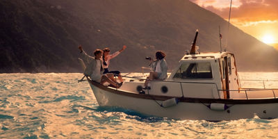 people on a boat on the water