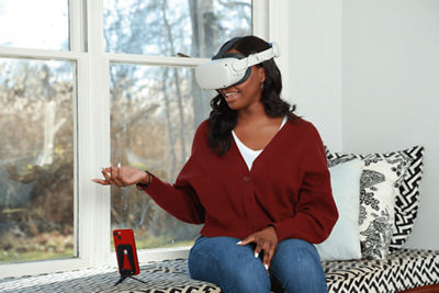 Person Wearing the Canon Kokomo Headset