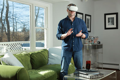 Person Wearing the Canon Kokomo Headset