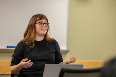 Close-Up of Krisanne Talking