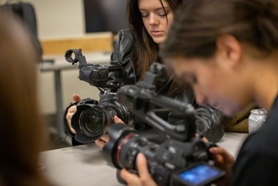 Students Using Cinema Cameras