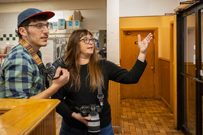 Krisanne Talking to a Student