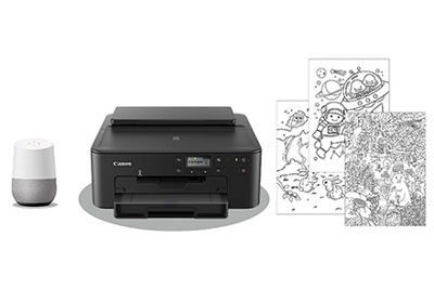 PIXMA TS702a with a home voice assistant