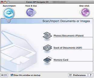 Scan using MP Navigator EX - MX870 (Mac)