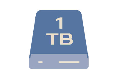 Up to 1TB Data Backup icon