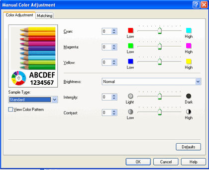 Set the Ink Intensity (Windows) MX410