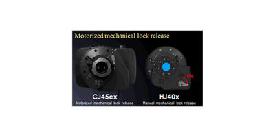 Motorized mechanical lock release mechanism