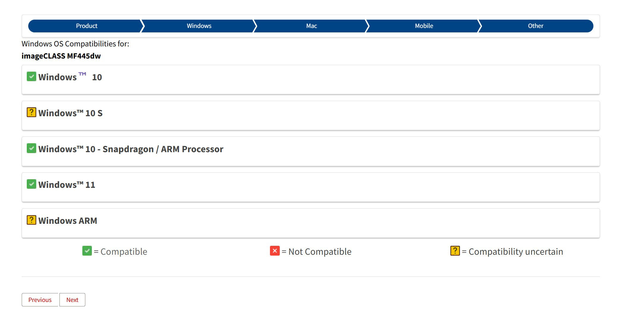 Canon Printer and Scanner Operating System Compatibility