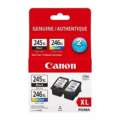 PG-245XL/CL-246XL Black & Colour Cartridges Value Pack