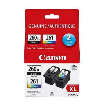 PG-260XL / CL-261 Noir et couleur Emballage économique
