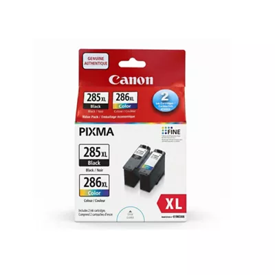 PG-285XL / CL-286XL Black and Colour Ink Value Pack