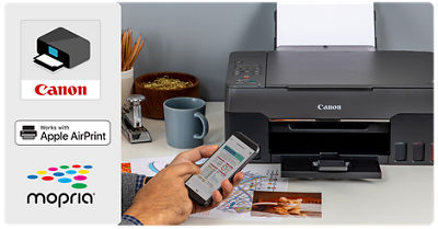 PIXMA G3262 - Person Printing from Mobile Phone