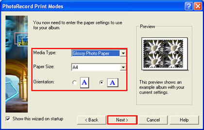 How to perform fixed photo size printing in PhotoRecord
