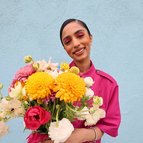 Woman with Flowers