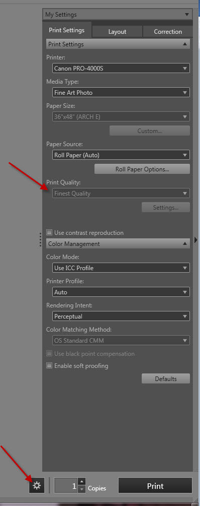 Print Quality Feature is Grayed out in Print Studio Pro Version 2.1.0