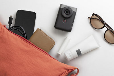 PowerShot V10 Coming Out of a Purse