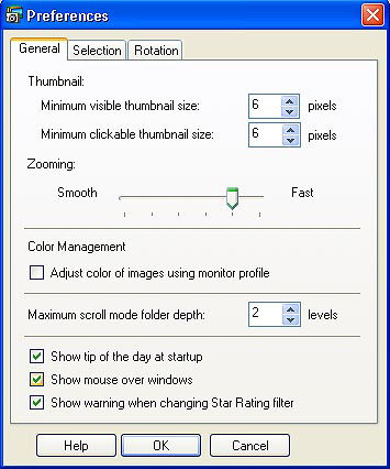 Customizing preferences in ZoomBrowser EX ver. 5.x