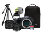 Kit RP cuerpo + Lente RF 16mm F2.8 STM + Lente RF 24-50mm IS STM + Maleta + SD 64GB + Curso ABC de la composición+Tripie compacto KF09.125+ Screen protector