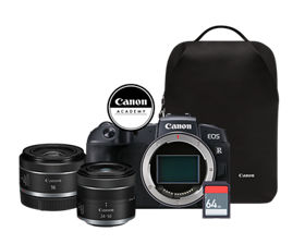 Kit RP cuerpo + Lente RF 16mm F2.8 STM + Lente RF 24-50mm IS STM + Maleta + SD 64GB + Curso ABC de la composición 