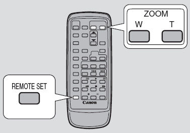 Using the wireless controller WL-D77 - Elura 40MC and Elura 50