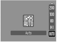 Procedure for setting ISO PowerShot SD880 IS and SD990 IS.